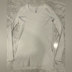 Athleta Lincoln Park Ribbed White Sweater